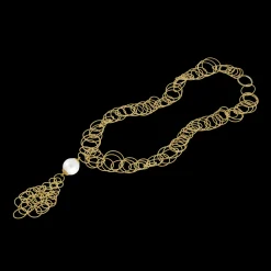 Buccellati HAWAII YELLOW GOLD PENDANT WITH PEARLS