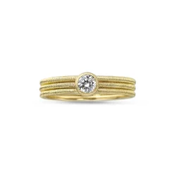 Buccellati HAWAII YELLOW GOLD SET RING WITH DIAMONDS