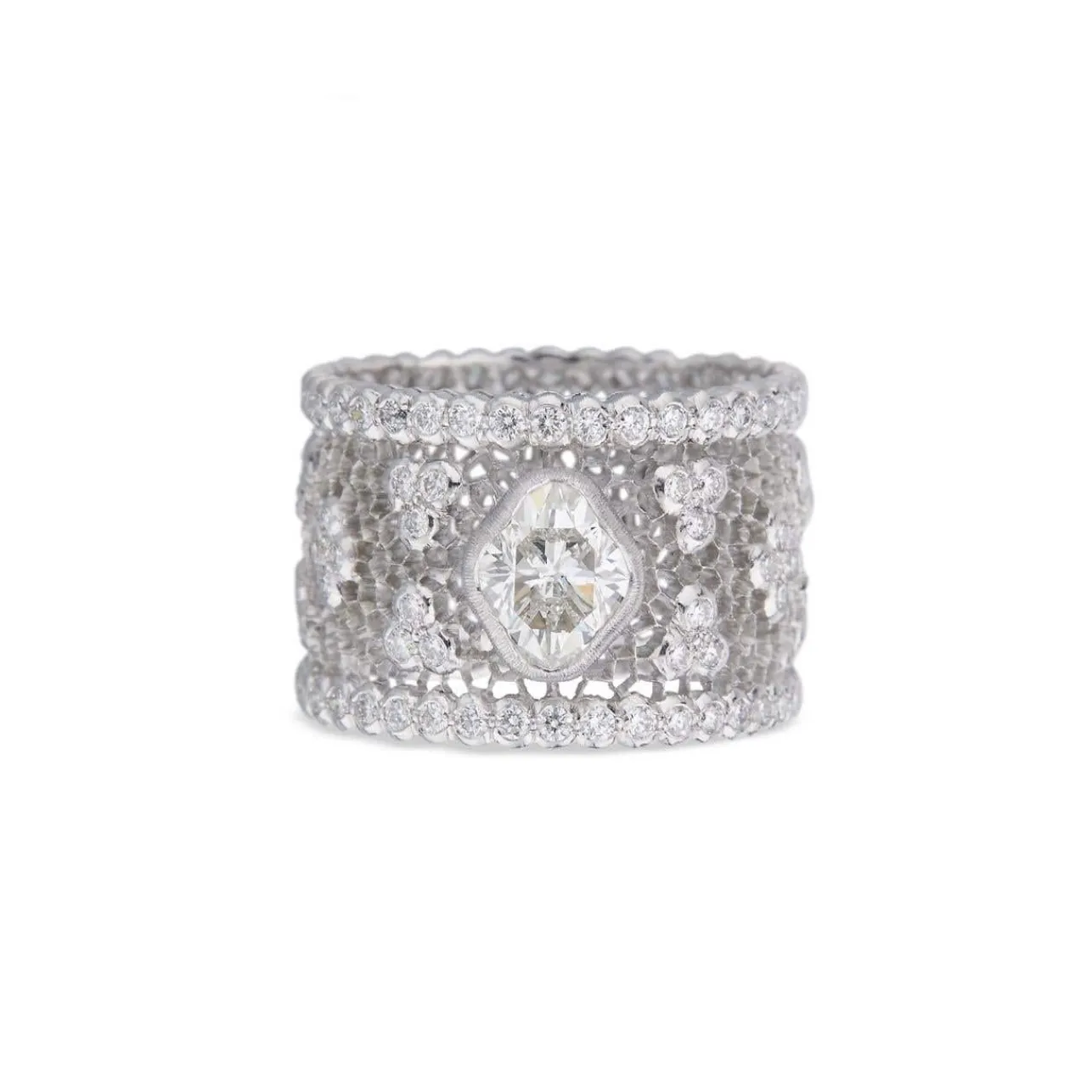Buccellati HIGH JEWELRY WHITE GOLD RING