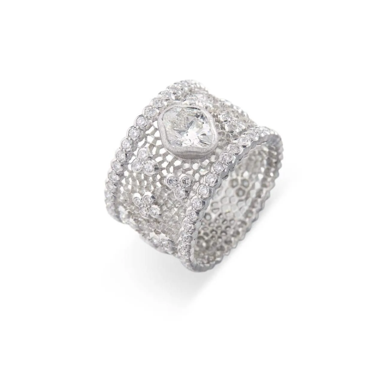 Buccellati HIGH JEWELRY WHITE GOLD RING