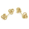 Buccellati KNOT YELLOW GOLD MULTI-FACETED CUFFLINKS