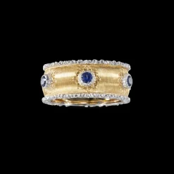 Buccellati MACRI CAPRI ETERNELLE IN YELLOW AND WHITE GOLD WITH SAPPHIRES