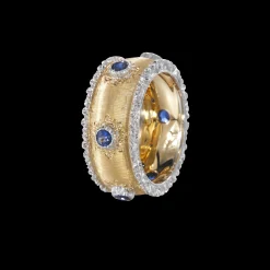 Buccellati MACRI CAPRI ETERNELLE IN YELLOW AND WHITE GOLD WITH SAPPHIRES