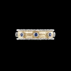 Buccellati MACRI CAPRI ETERNELLE IN YELLOW AND WHITE GOLD WITH SAPPHIRES