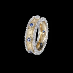 Buccellati MACRI CAPRI ETERNELLE IN YELLOW AND WHITE GOLD WITH SAPPHIRES