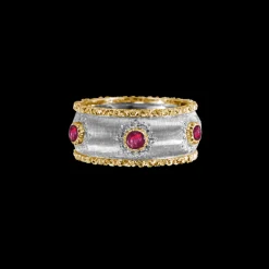 Buccellati MACRI CAPRI ETERNELLE IN WHITE AND YELLOW GOLD WITH RUBIES