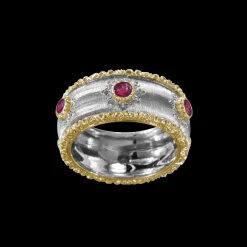 Buccellati MACRI CAPRI ETERNELLE IN WHITE AND YELLOW GOLD WITH RUBIES