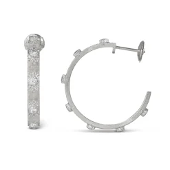 Buccellati MACRI CLASSICA EARRINGS IN WHITE GOLD WITH DIAMONDS