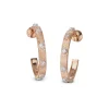 Buccellati MACRI CLASSICA EARRINGS IN PINK AND WHITE GOLD WITH DIAMONDS