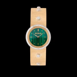 Buccellati MACRI CLASSICA LADIES DIAMS - GOLD WATCH IN YELLOW GOLD WITH DIAMONDS AND MALACHITE