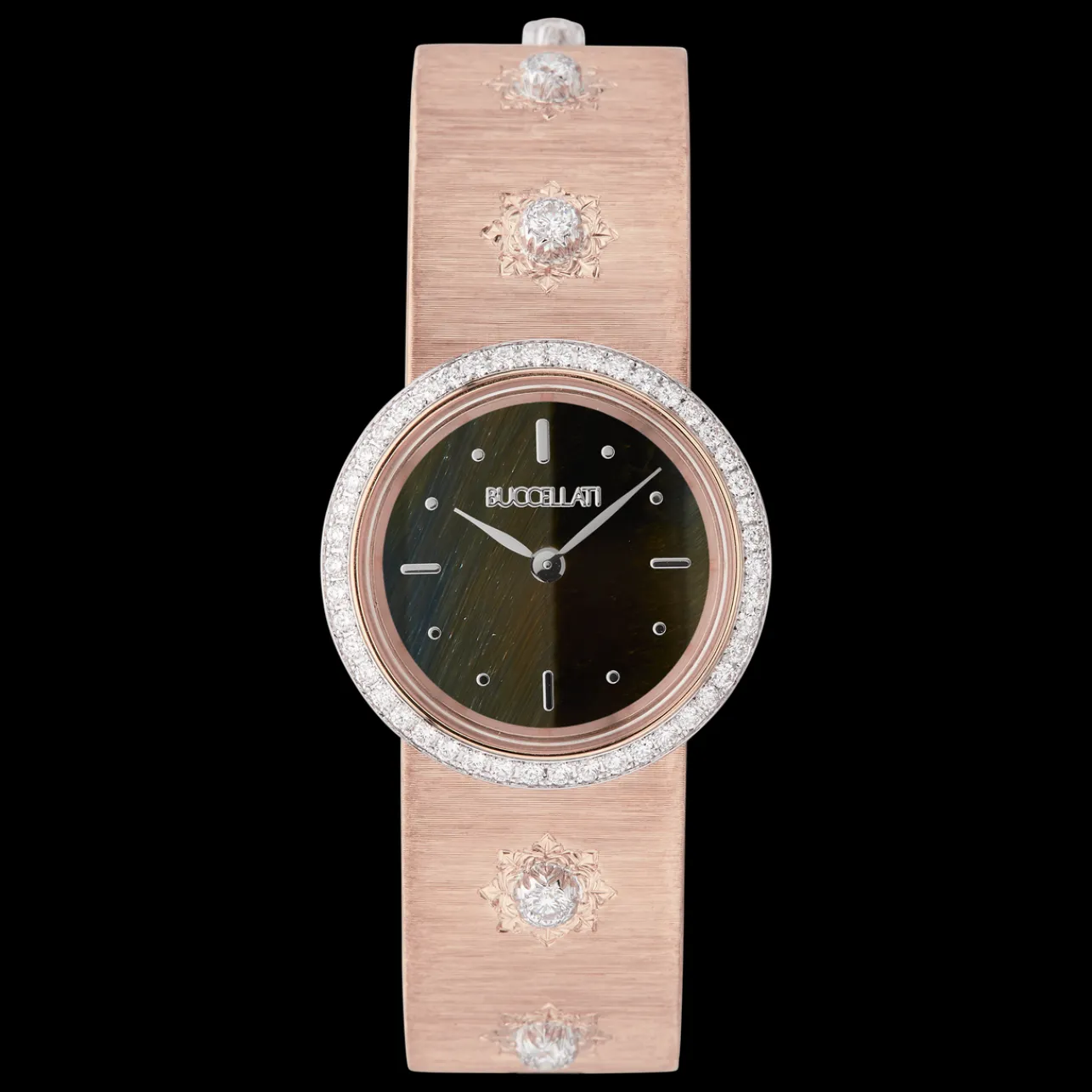 Buccellati MACRI CLASSICA LADIES DIAMS - GOLD WATCH IN PINK GOLD WITH DIAMONDS AND OTHER