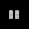 Buccellati MACRI CLASSICA RHODIUM-PLATED WHITE GOLD EARRINGS WITH DIAMONDS
