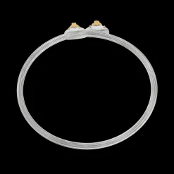 Buccellati MACRI CLASSICA WHITE AND YELLOW GOLD BRACELET WITH DIAMONDS