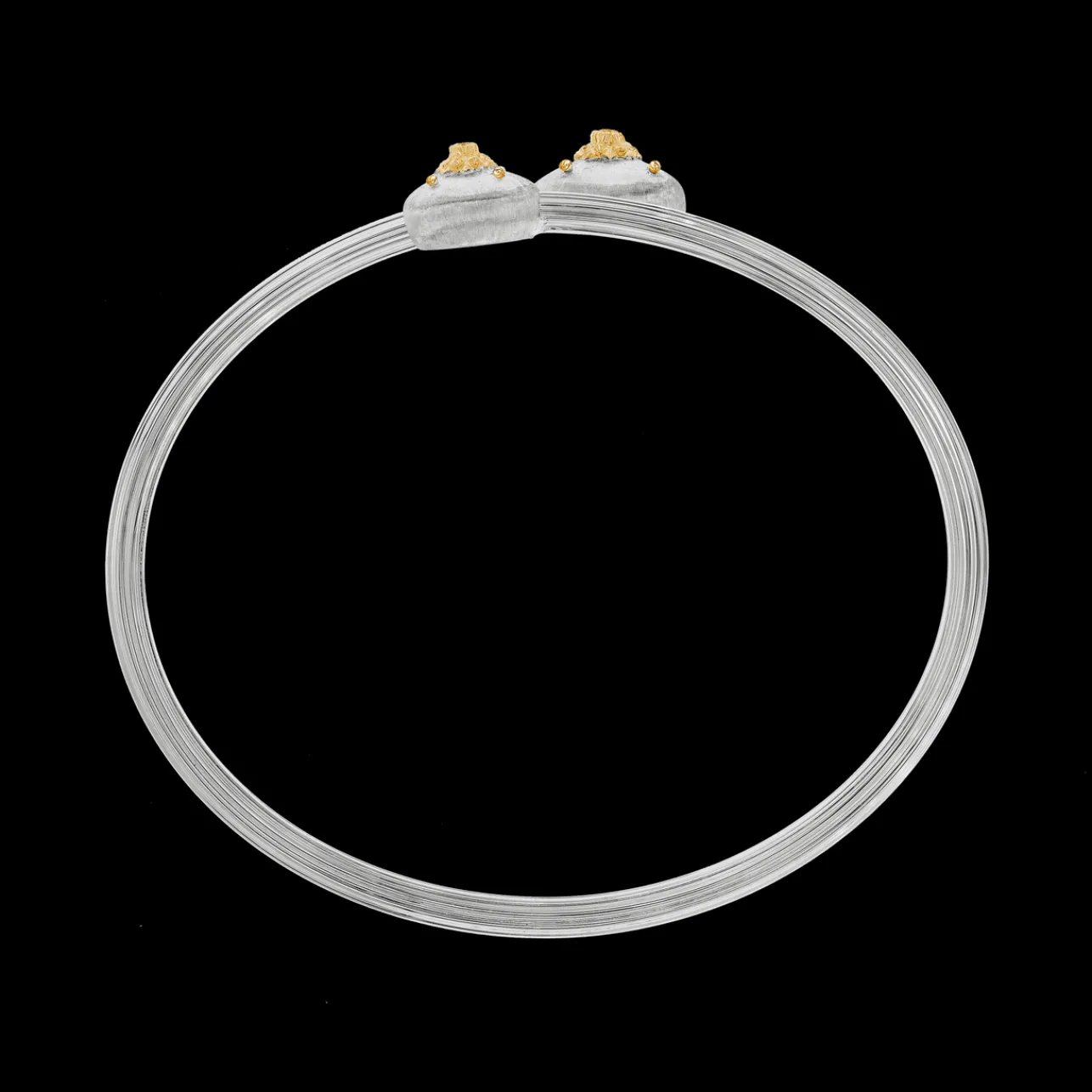 Buccellati MACRI CLASSICA WHITE AND YELLOW GOLD BRACELET WITH DIAMONDS