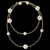 Buccellati MACRI CLASSICA WHITE AND YELLOW GOLD SET NECKLACE WITH DIAMONDS
