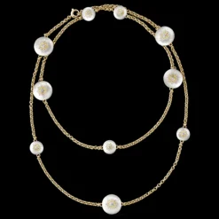 Buccellati MACRI CLASSICA WHITE AND YELLOW GOLD SET NECKLACE WITH DIAMONDS