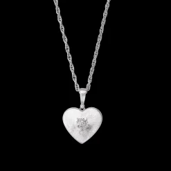 Buccellati MACRI CLASSICA WHITE GOLD PENDANT WITH DIAMONDS