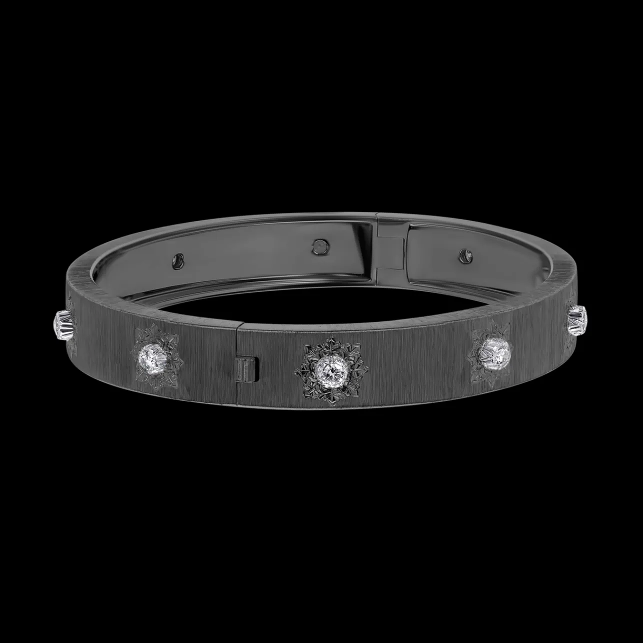 Buccellati MACRI CLASSICA WHITE GOLD BRACELET WITH DIAMONDS