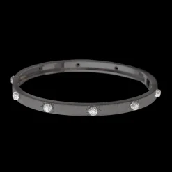 Buccellati MACRI CLASSICA WHITE GOLD BANDED BRACELET WITH DIAMONDS