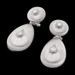 Buccellati MACRI CLASSICA WHITE GOLD SET EARRINGS WITH DIAMONDS
