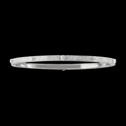 Buccellati MACRI CLASSICA WHITE GOLD RIGATO BRACELET WITH DIAMONDS