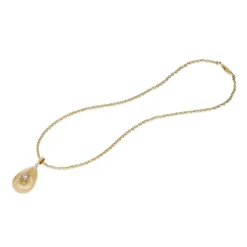 Buccellati MACRI CLASSICA YELLOW AND WHITE GOLD SET PENDANT WITH DIAMONDS