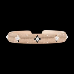 Buccellati MACRI GIGLIO PINK AND WHITE GOLD AND DIAMONDS BAND BRACELET
