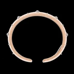 Buccellati MACRI GIGLIO PINK AND WHITE GOLD AND DIAMONDS BAND BRACELET
