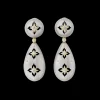 Buccellati MACRI GIGLIO WHITE AND YELLOW GOLD EARRINGS WITH DIAMONDS