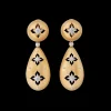 Buccellati MACRI GIGLIO YELLOW AND WHITE GOLD EARRINGS WITH DIAMONDS