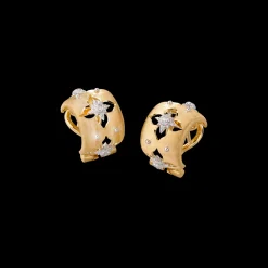 Buccellati MACRI GIGLIO YELLOW AND WHITE GOLD SET EARRINGS