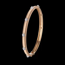 Buccellati MACRI PINK AND WHITE GOLD BOMBÉ BRACELET WITH DIAMONDS