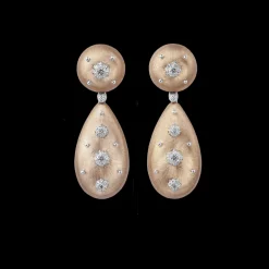 Buccellati MACRI PINK AND WHITE GOLD EARRINGS