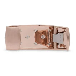Buccellati MACRI PINK AND WHITE GOLD BRACELET WITH DIAMONDS