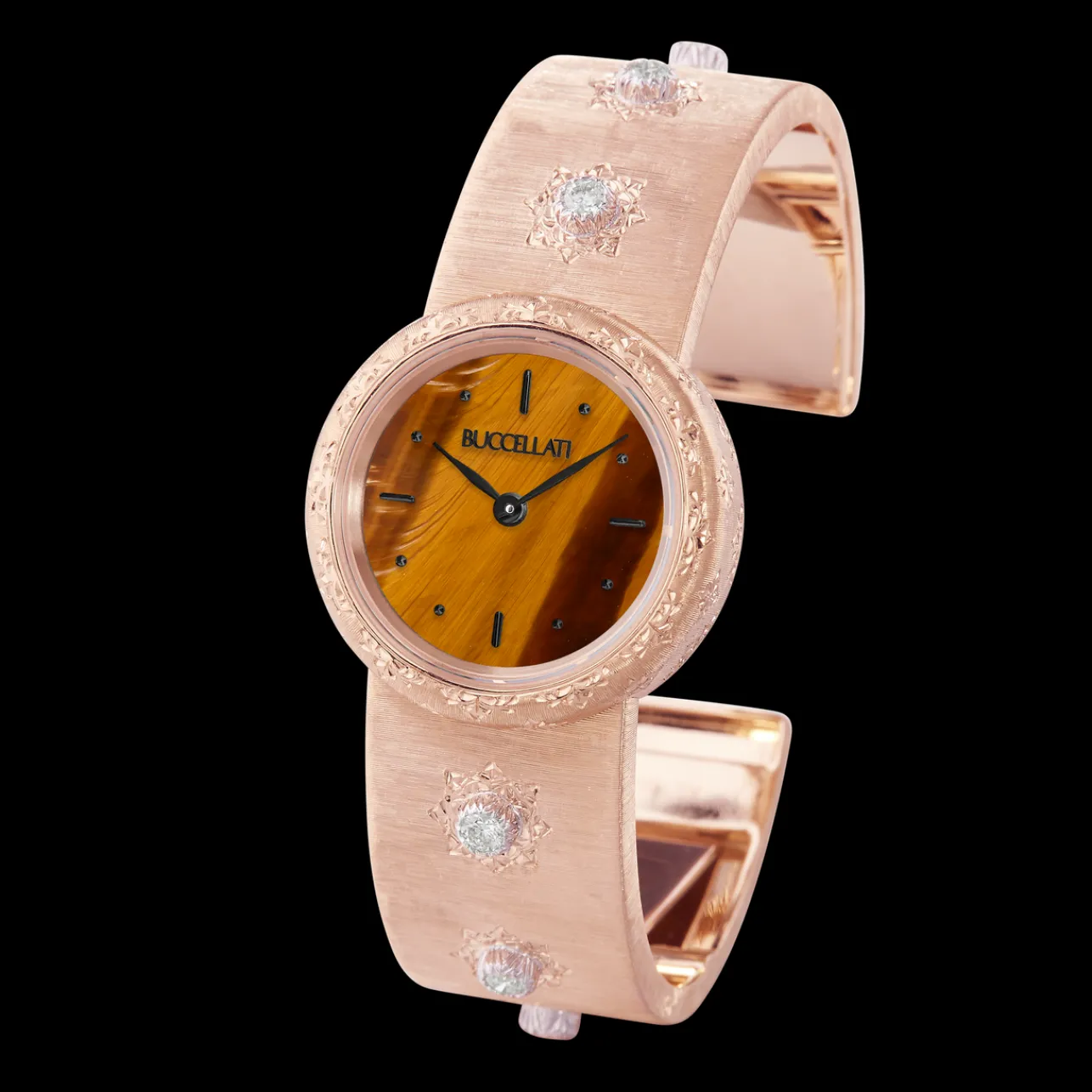 Buccellati MACRI PINK GOLD WATCH WITH DIAMONDS
