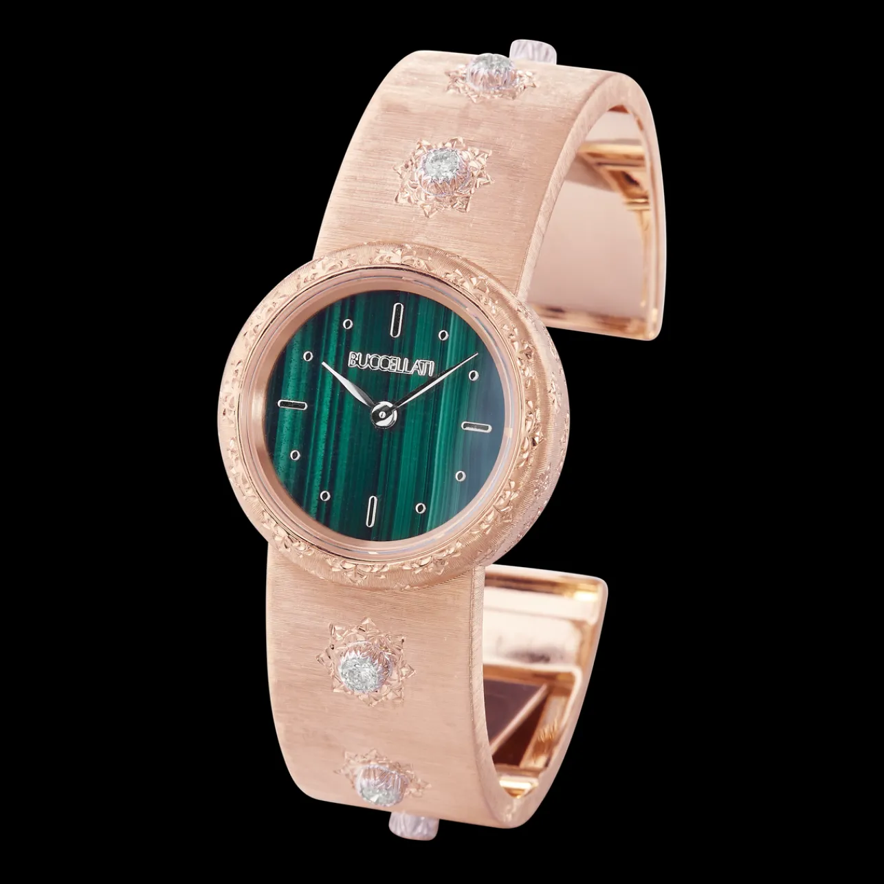 Buccellati MACRI PINK GOLD WATCH WITH DIAMONDS