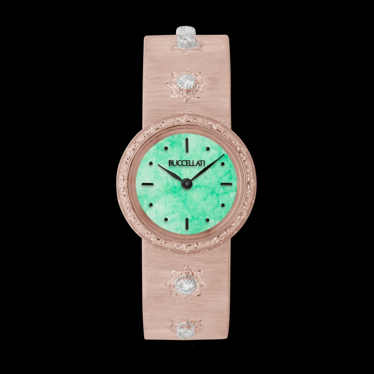 Buccellati MACRI PINK GOLD WATCH WITH DIAMONDS
