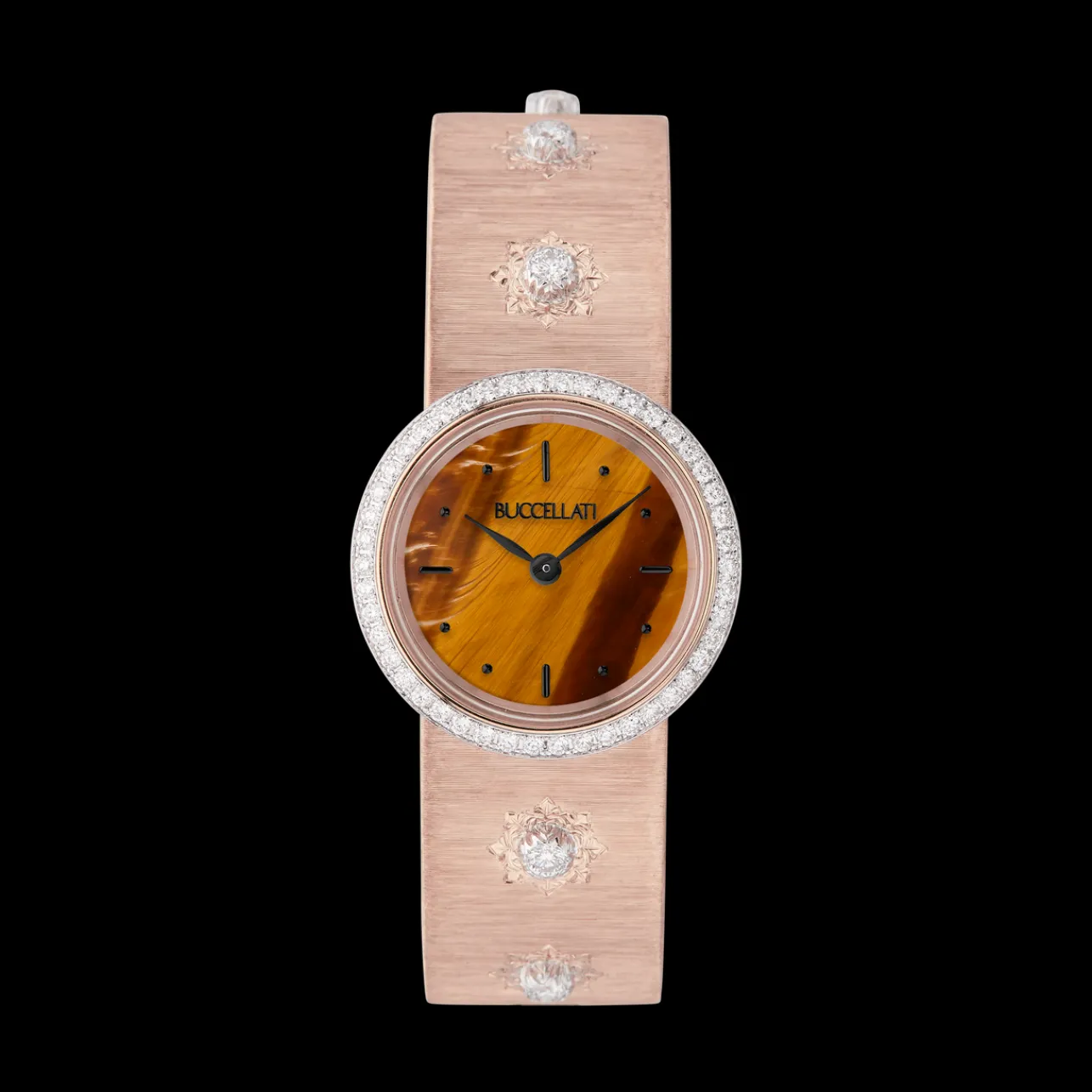 Buccellati MACRI PINK GOLD WATCH WITH DIAMONDS