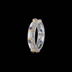 Buccellati MACRI POSITANO ETERNELLE IN WHITE AND YELLOW GOLD WITH SAPPHIRES