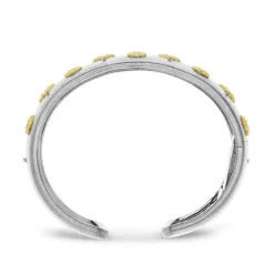 Buccellati MACRI WHITE AND YELLOW GOLD BRACELET WITH DIAMONDS