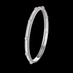 Buccellati MACRI WHITE GOLD BOMBÉ BRACELET WITH DIAMONDS