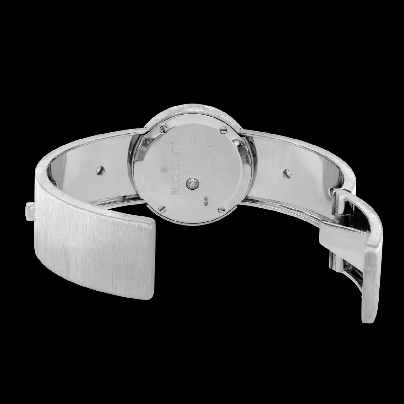 Buccellati MACRI WHITE GOLD RIGATO WATCH WITH DIAMONDS