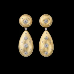 Buccellati MACRI YELLOW AND WHITE GOLD EARRINGS