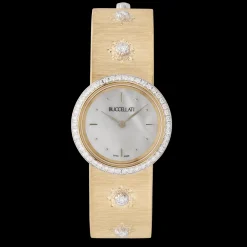 Buccellati MACRI YELLOW GOLD RIGATO WATCH WITH DIAMONDS