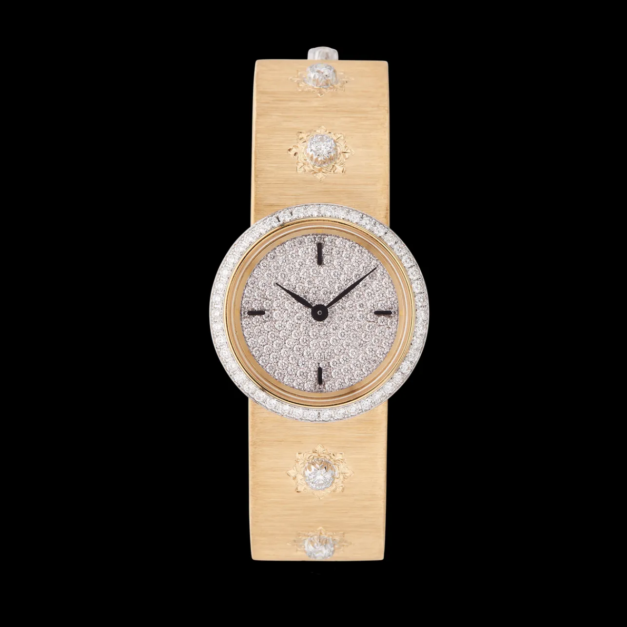 Buccellati MACRI YELLOW GOLD SET WATCH WITH DIAMONDS