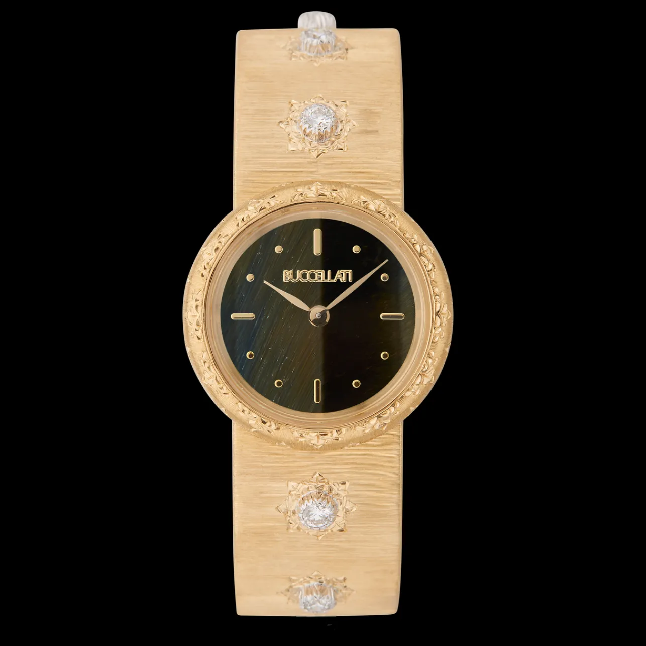 Buccellati MACRI YELLOW GOLD WATCH WITH DIAMONDS