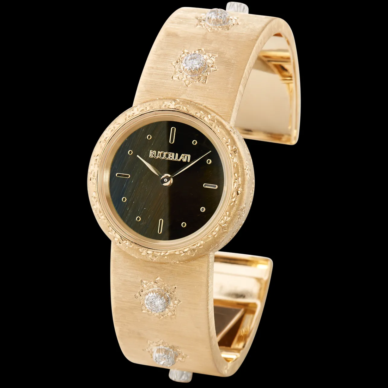 Buccellati MACRI YELLOW GOLD WATCH WITH DIAMONDS