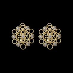 Buccellati MARIA YELLOW AND WHITE GOLD SET EARRINGS WITH DIAMONDS