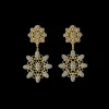 Buccellati MARIA YELLOW AND WHITE GOLD EARRINGS WITH DIAMONDS