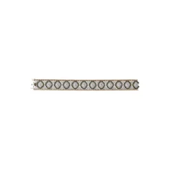 Buccellati MOSAICO BRACELET IN WHITE AND YELLOW GOLD WITH DIAMONDS AND EMERALDS